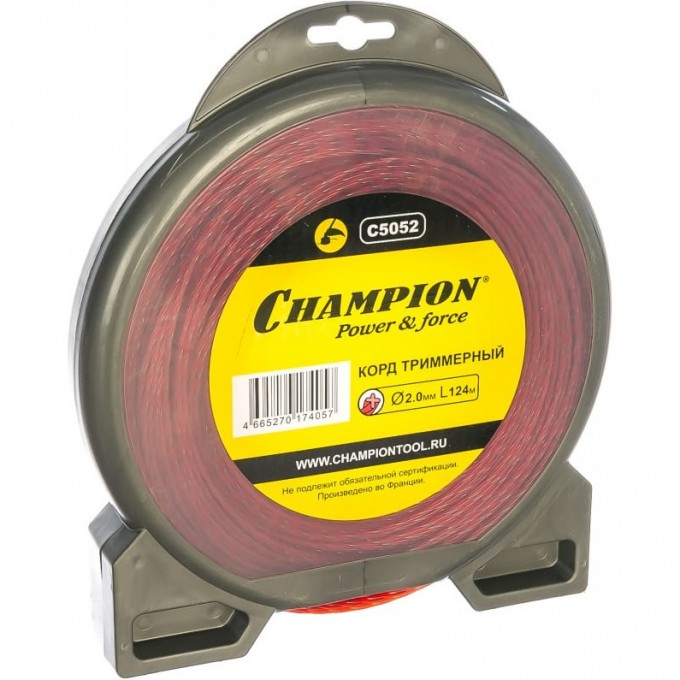 Корд триммерный CHAMPION Spiral Pro 2.0 мм х 124 м, C5052 CH-C5052