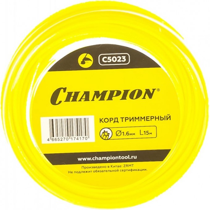 Корд триммерный CHAMPION Star 1.6 мм х 15 м, C5023 CH-C5023