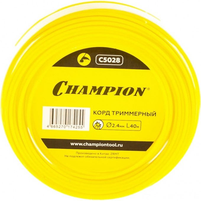 Корд триммерный CHAMPION Star 2.4 мм х 40 м, C5028 CH-C5028