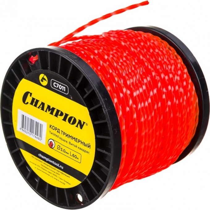 Корд триммерный CHAMPION Twisted Square 1.6 мм х 15 м, C7001 CH-C7001